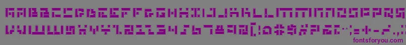 Шрифт Mmanp – фиолетовые шрифты на сером фоне