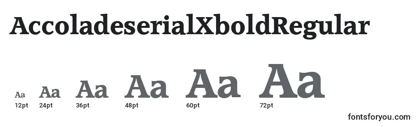Größen der Schriftart AccoladeserialXboldRegular