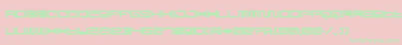 DigitCube Font – Green Fonts on Pink Background