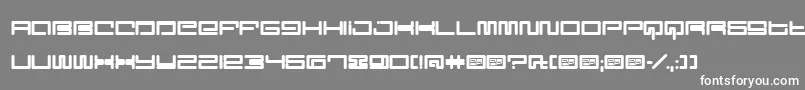 DigitCube Font – White Fonts on Gray Background