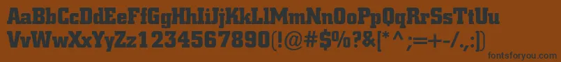 Coliseumblackc Font – Black Fonts on Brown Background