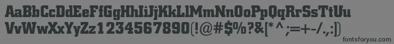 Coliseumblackc-fontti – mustat fontit harmaalla taustalla