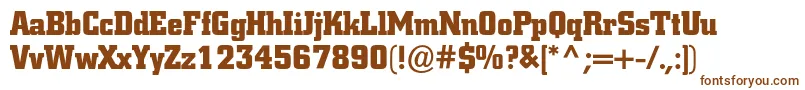 Coliseumblackc-fontti – ruskeat fontit valkoisella taustalla