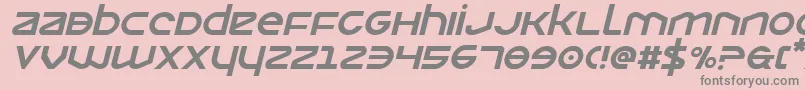 Opilioital-Schriftart – Graue Schriften auf rosa Hintergrund