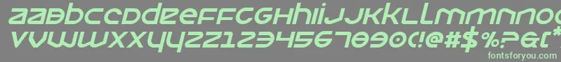 Opilioital-Schriftart – Grüne Schriften auf grauem Hintergrund