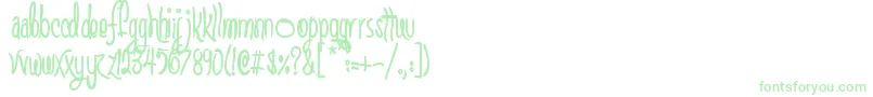ScGretchinAndTimmy Font – Green Fonts on White Background