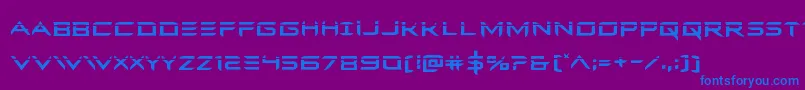 Ferretfacelaser Font – Blue Fonts on Purple Background