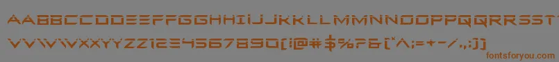 Ferretfacelaser-Schriftart – Braune Schriften auf grauem Hintergrund