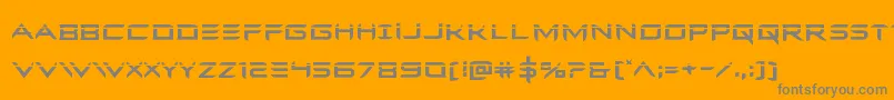 Ferretfacelaser Font – Gray Fonts on Orange Background