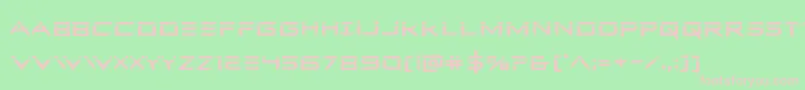 Ferretfacelaser-fontti – vaaleanpunaiset fontit vihreällä taustalla