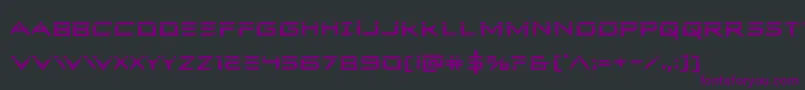 Шрифт Ferretfacelaser – фиолетовые шрифты на чёрном фоне