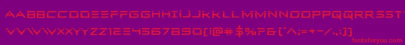 Ferretfacelaser Font – Red Fonts on Purple Background