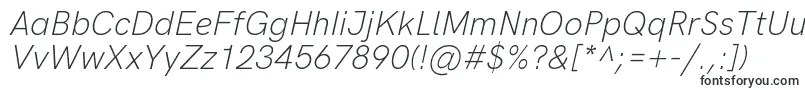 Шрифт HkgroteskLightitalic – гражданские шрифты