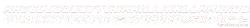 Astropolis3Di Font – Pink Fonts on White Background