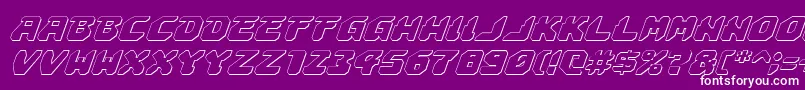 Astropolis3Di Font – White Fonts on Purple Background