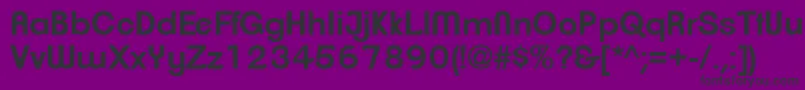 ClementepdakSemibold-fontti – mustat fontit violetilla taustalla