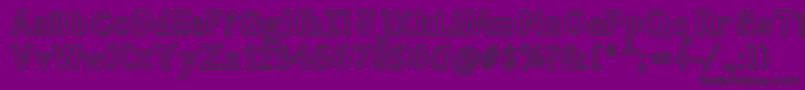 Mixoutline Font – Black Fonts on Purple Background