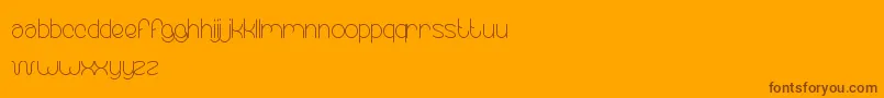 EssentialArrangement Font – Brown Fonts on Orange Background