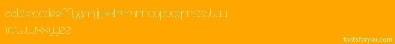 EssentialArrangement Font – Green Fonts on Orange Background