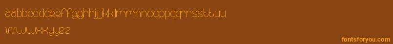 EssentialArrangement Font – Orange Fonts on Brown Background