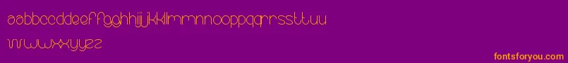 EssentialArrangement Font – Orange Fonts on Purple Background