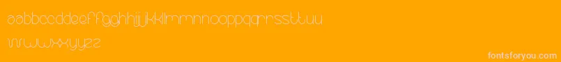 EssentialArrangement Font – Pink Fonts on Orange Background