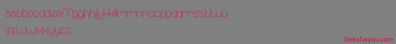 EssentialArrangement-Schriftart – Rote Schriften auf grauem Hintergrund