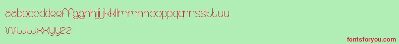 EssentialArrangement Font – Red Fonts on Green Background