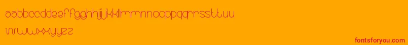 EssentialArrangement Font – Red Fonts on Orange Background