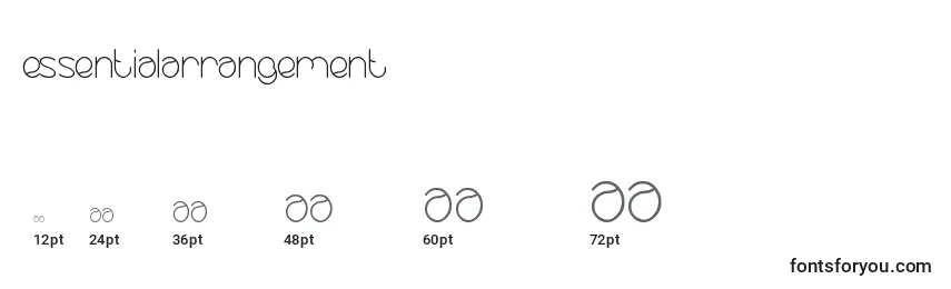 EssentialArrangement Font Sizes