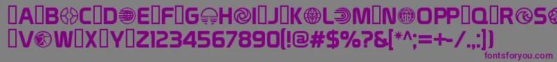 PrototypePavilion Font – Purple Fonts on Gray Background