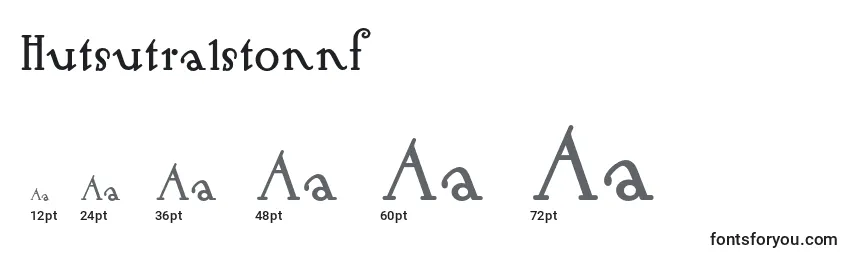 Hutsutralstonnf (103402) Font Sizes