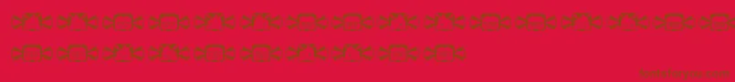 Negobom Font – Brown Fonts on Red Background