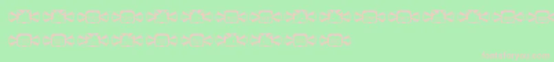 Negobom Font – Pink Fonts on Green Background