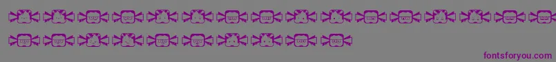 Negobom Font – Purple Fonts on Gray Background