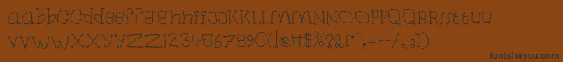 Laban Font – Black Fonts on Brown Background