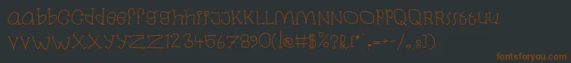 Laban Font – Brown Fonts on Black Background