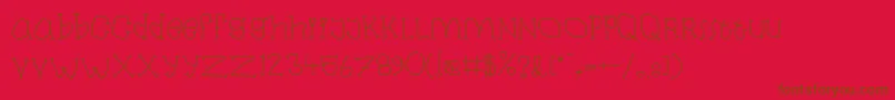 Laban Font – Brown Fonts on Red Background