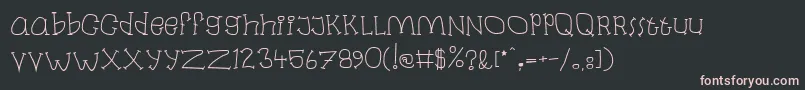 Laban Font – Pink Fonts on Black Background