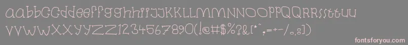 Laban Font – Pink Fonts on Gray Background