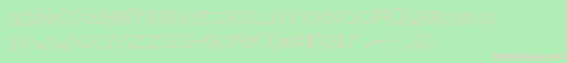 Laban Font – Pink Fonts on Green Background