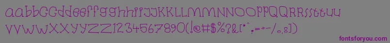Laban Font – Purple Fonts on Gray Background