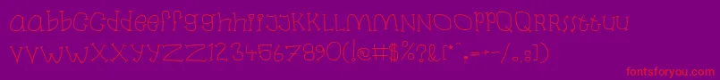 Laban Font – Red Fonts on Purple Background