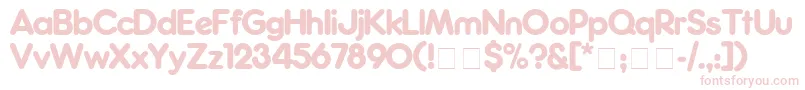 FrankfurterMedium Font – Pink Fonts on White Background