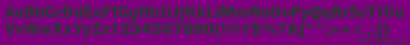 フォントStackBlackSsiBlack – 紫の背景に黒い文字