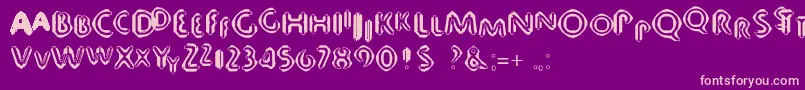 80decibels Font – Pink Fonts on Purple Background