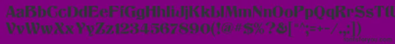 TitaniaMf-Schriftart – Schwarze Schriften auf violettem Hintergrund