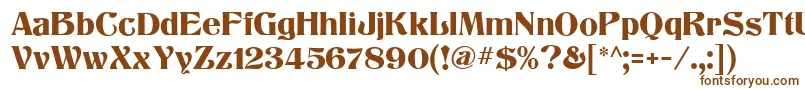 Шрифт TitaniaMf – коричневые шрифты