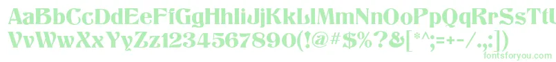 TitaniaMf-fontti – vihreät fontit valkoisella taustalla