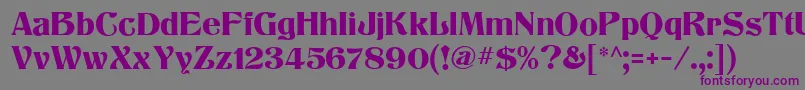 TitaniaMf Font – Purple Fonts on Gray Background